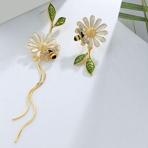 Bohemian flower drop earrings A803